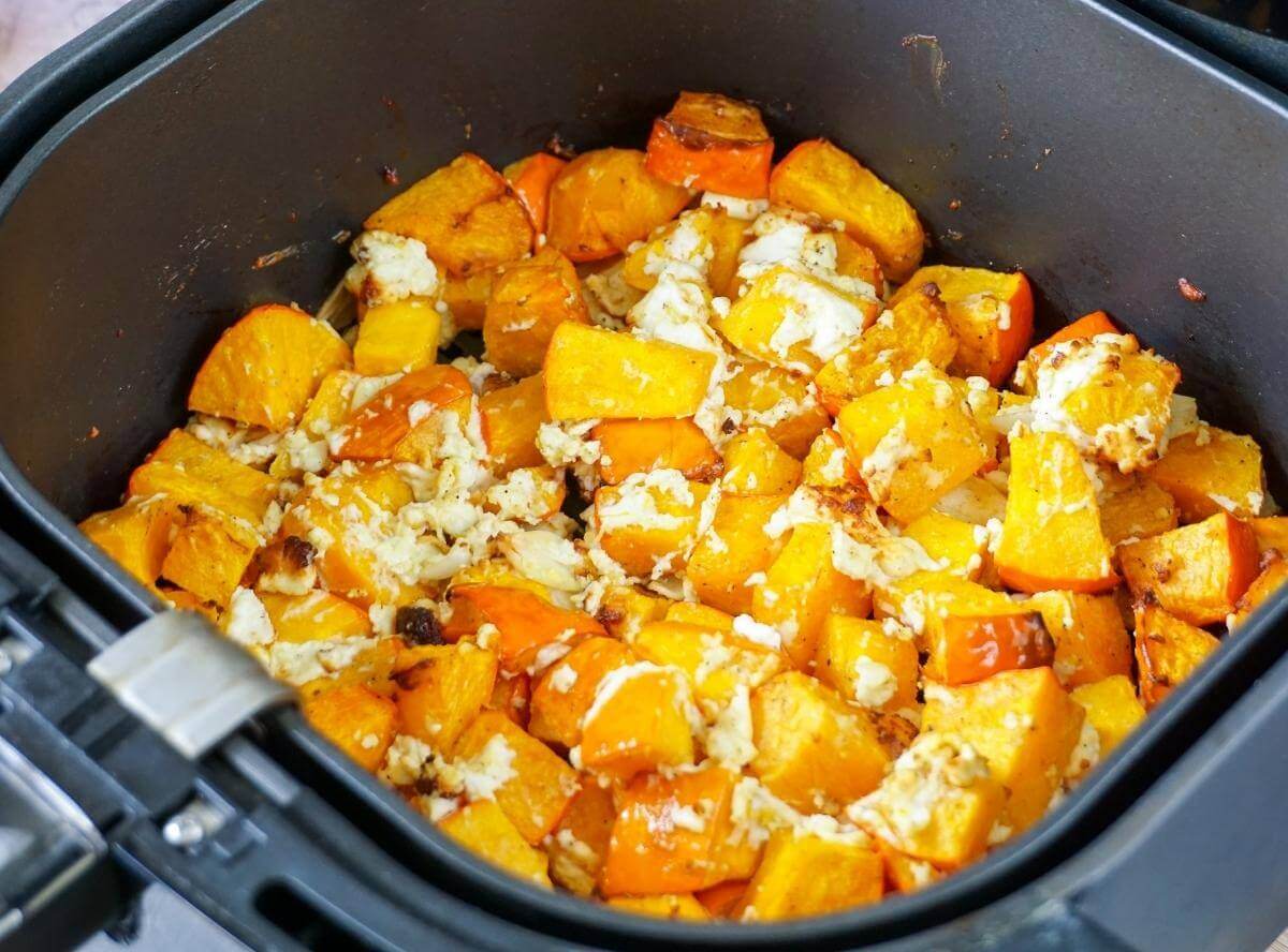 Kürbis Feta Heißluftfritteuse