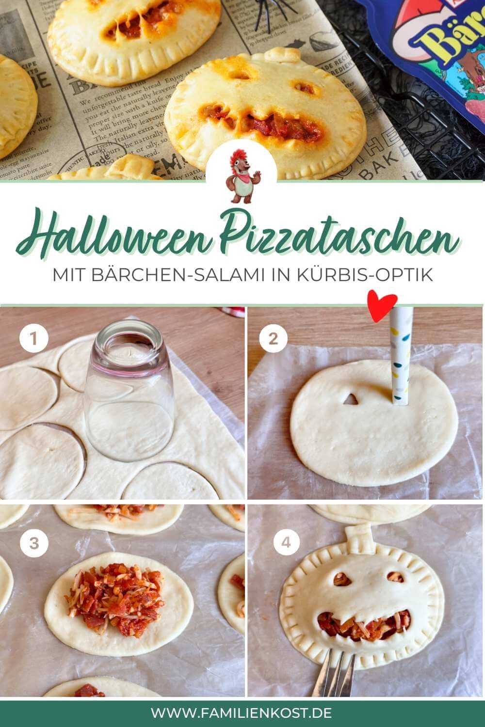 Kürbis Pizzataschen zu Halloween Kürbis Pizzataschen zu Halloween