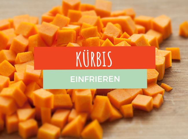 Kürbis einfrieren mit diesen Tricks