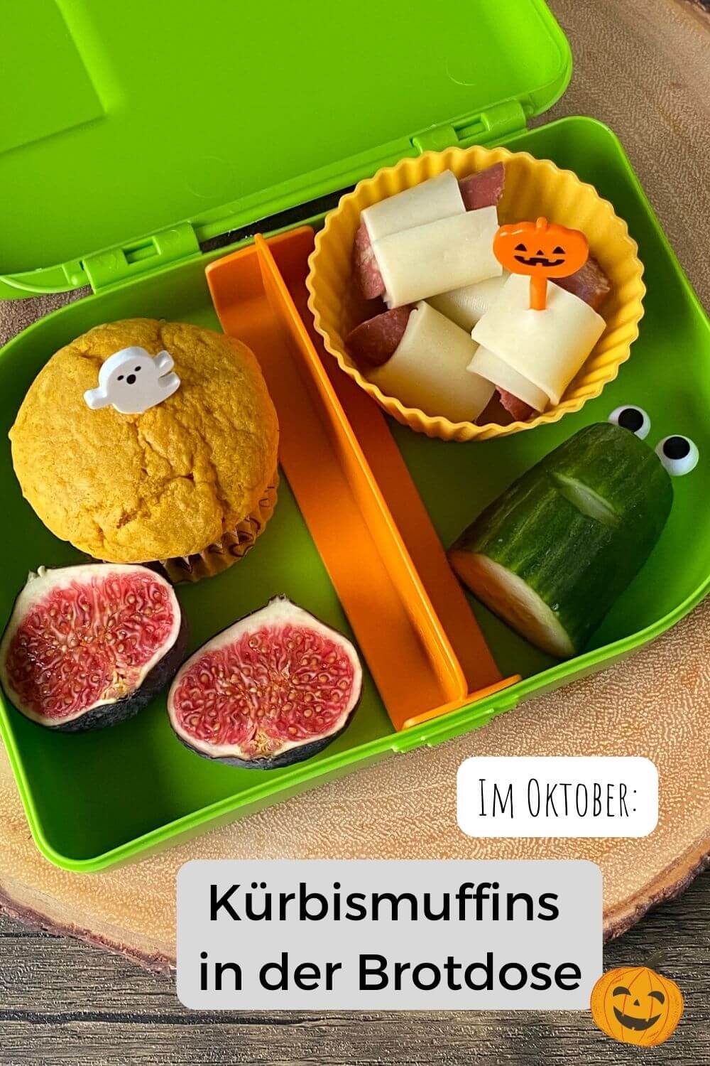 Kürbismuffins Halloween Brotdose