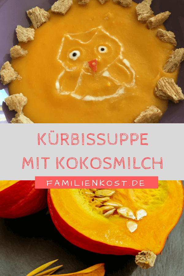 Kürbissuppe mit Kokosmilch Kinderrezept Kürbissuppe mit Kokosmilch Kinderrezept