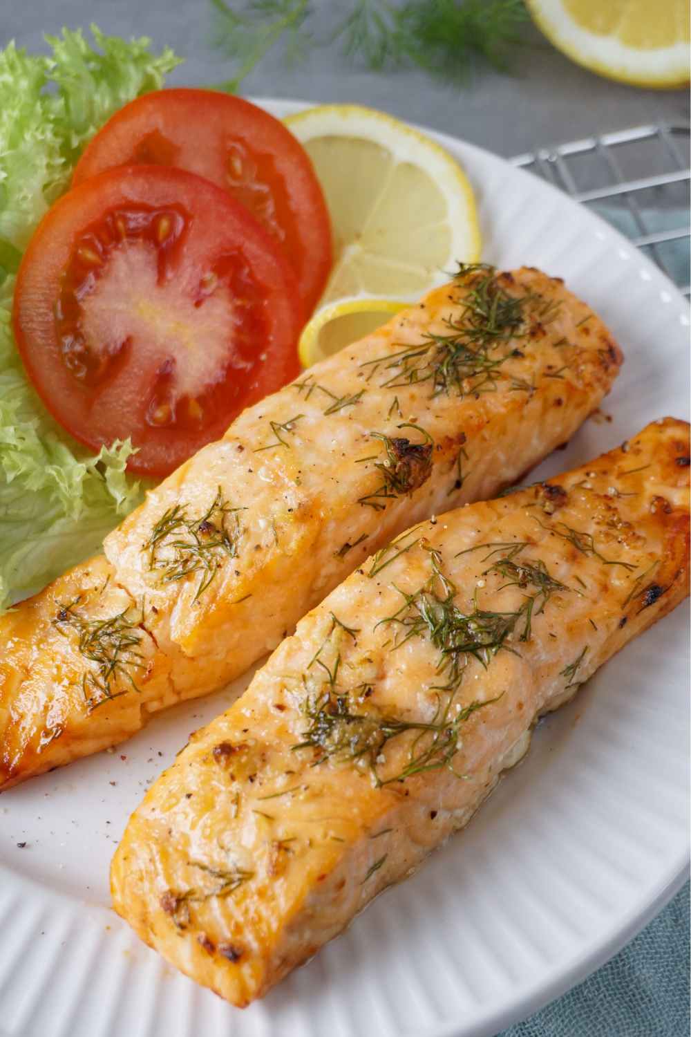 Lachs Filets in Heißluftfritteuse
