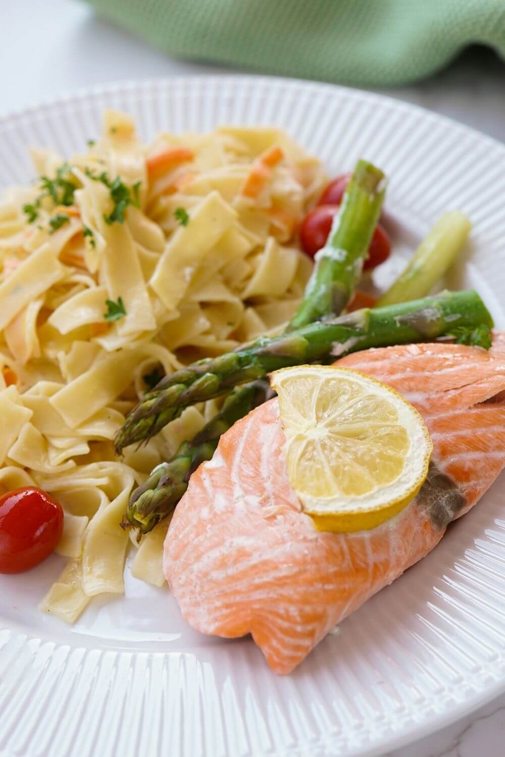 Spargel-Lachs-Pasta