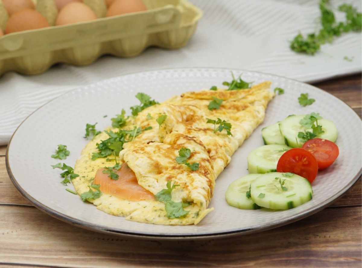 Lachs Omelette