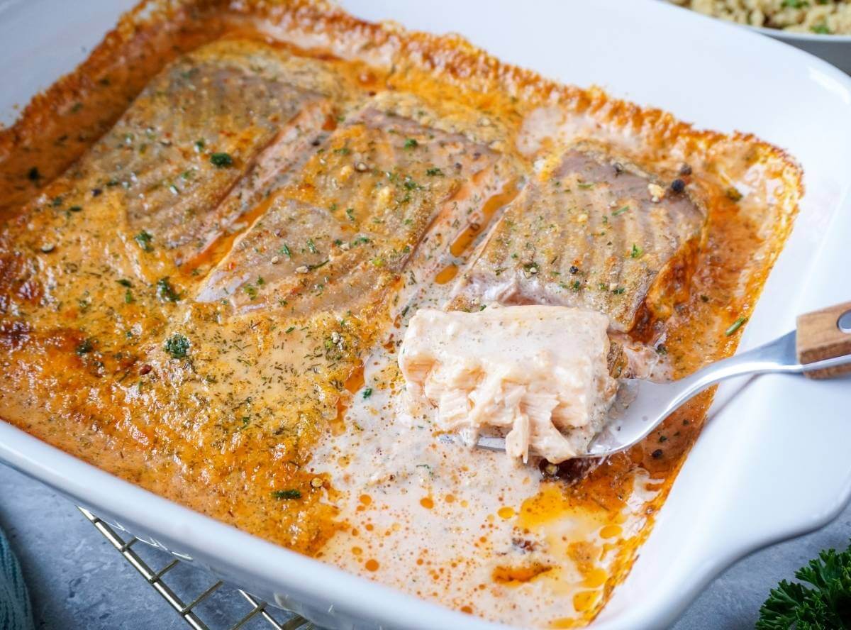 Lachs Sahne Gratin – einfach cremig & so lecker