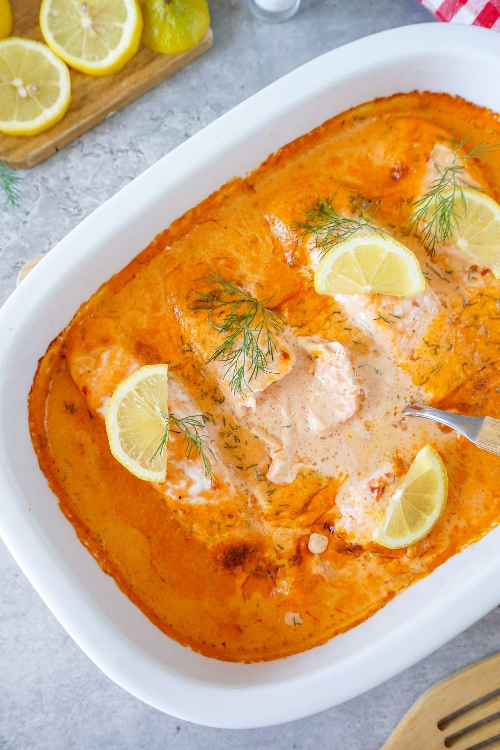Lachs Sahne Gratin – einfach cremig & so lecker Lachs Sahne Gratin – einfach cremig & so lecker