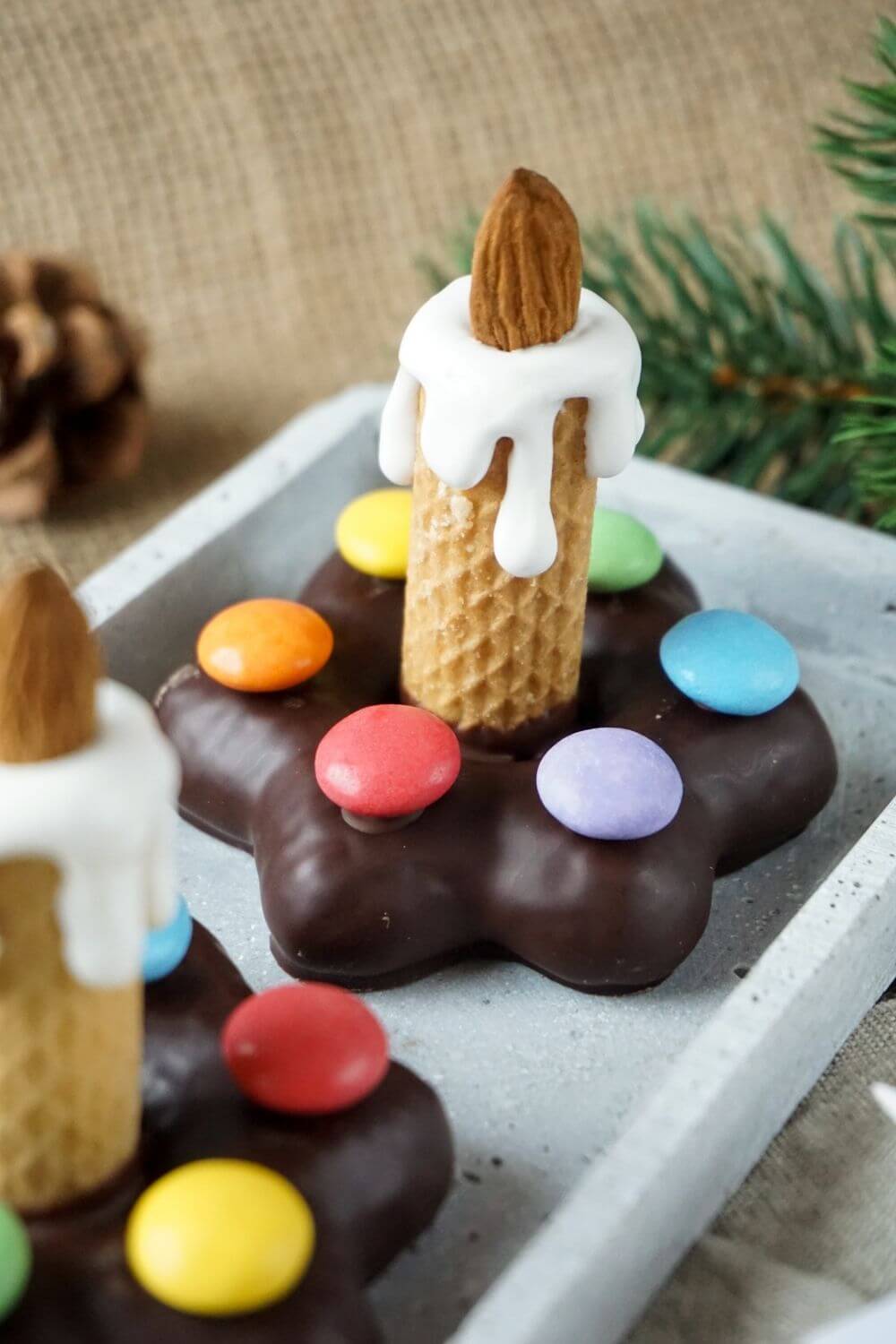 Lebkuchenkerzen zum Adventskaffee Lebkuchenkerzen zum Adventskaffee