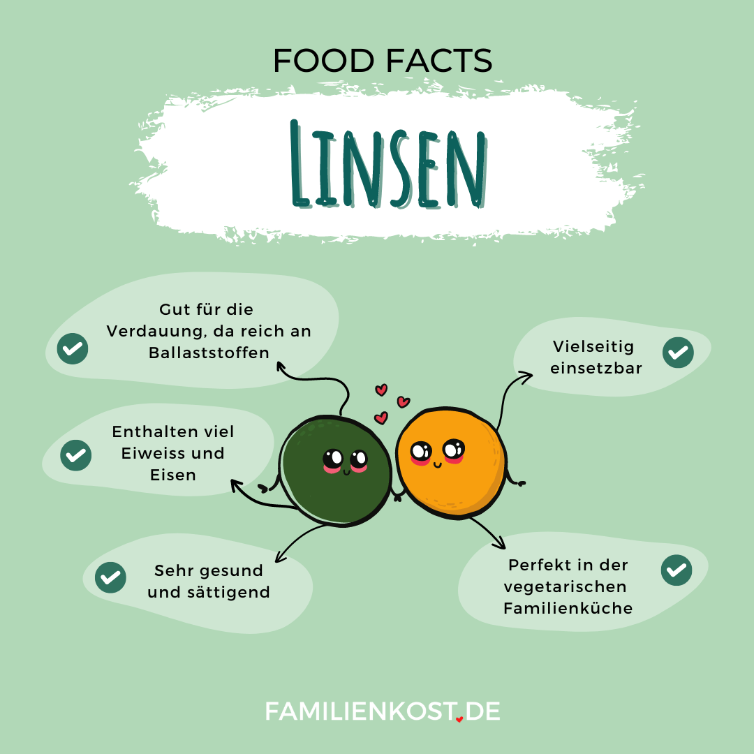 Linsen sind gesund für Kinder