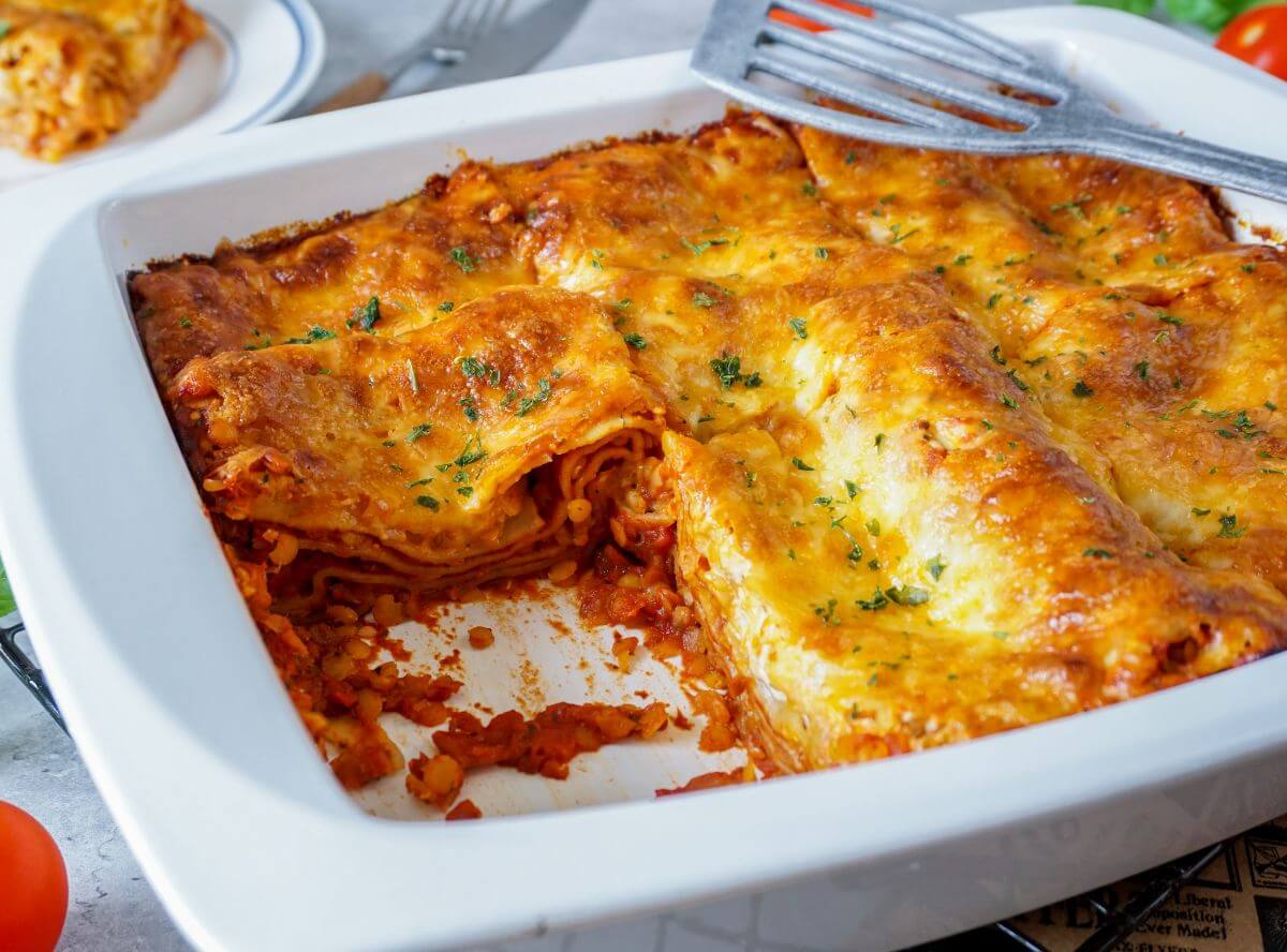 Linsenlasagne