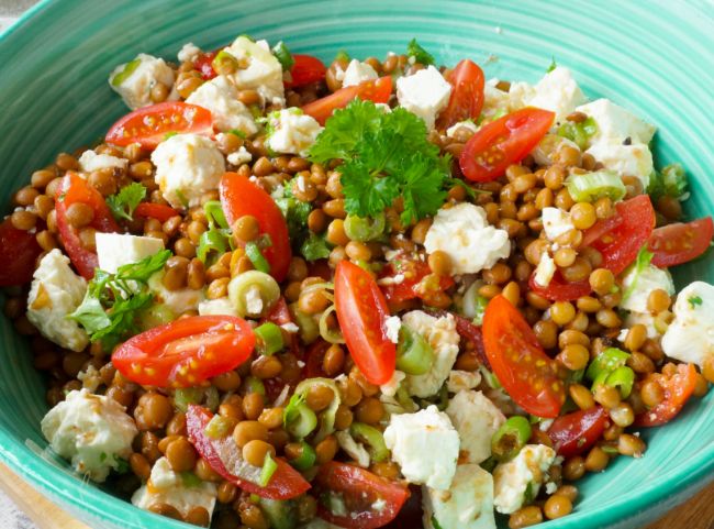 Linsensalat Grillbeilage Linsensalat Grillbeilage