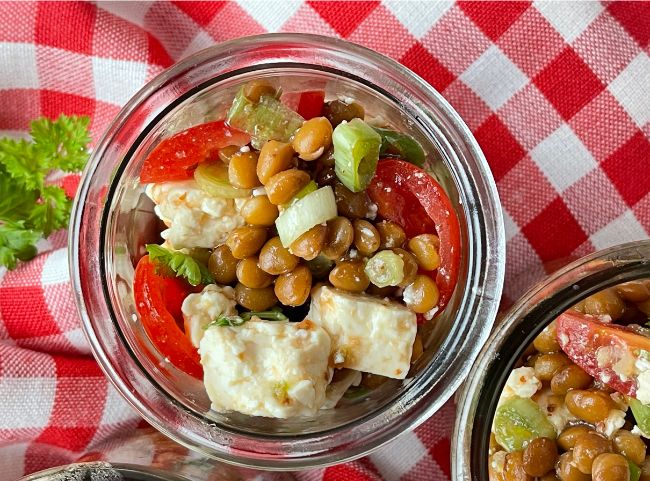 Linsensalat mit braunen Linsen Linsensalat mit braunen Linsen