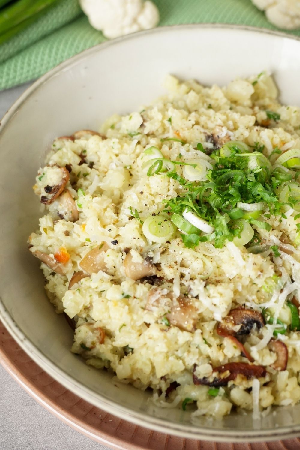 Leckeres Low Carb Risotto mit Blumenkohl