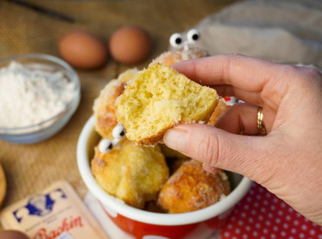 Luftige Quarkbällchen Heißluftfritteuse