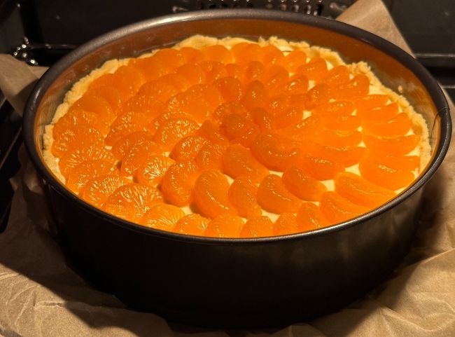 Mandarinen-Schmand Kuchen backen