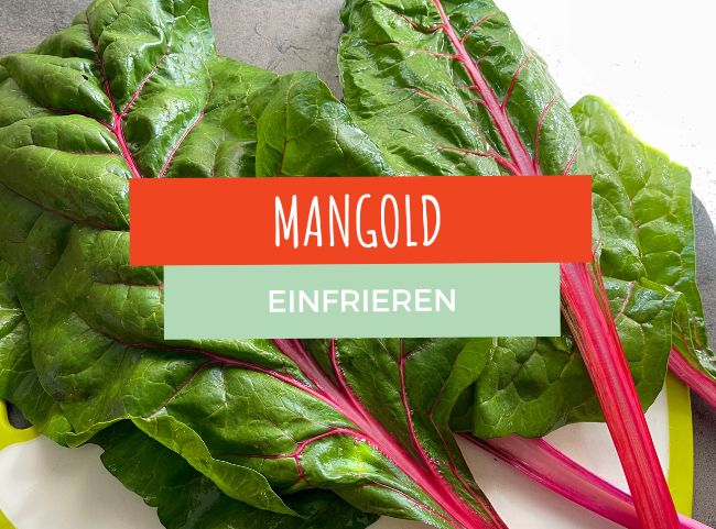 Mangold einfrieren und blanchieren