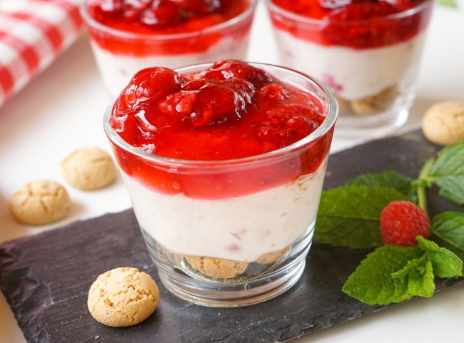 Mascarpone Himbeer Dessert