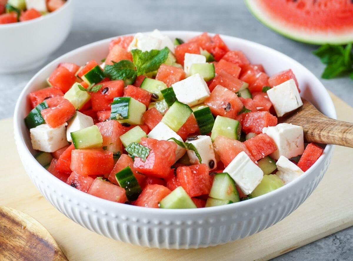 Melonen-Feta-Salat
