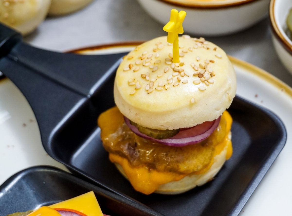 Mini-Burger-Pfännchen aus dem Raclette