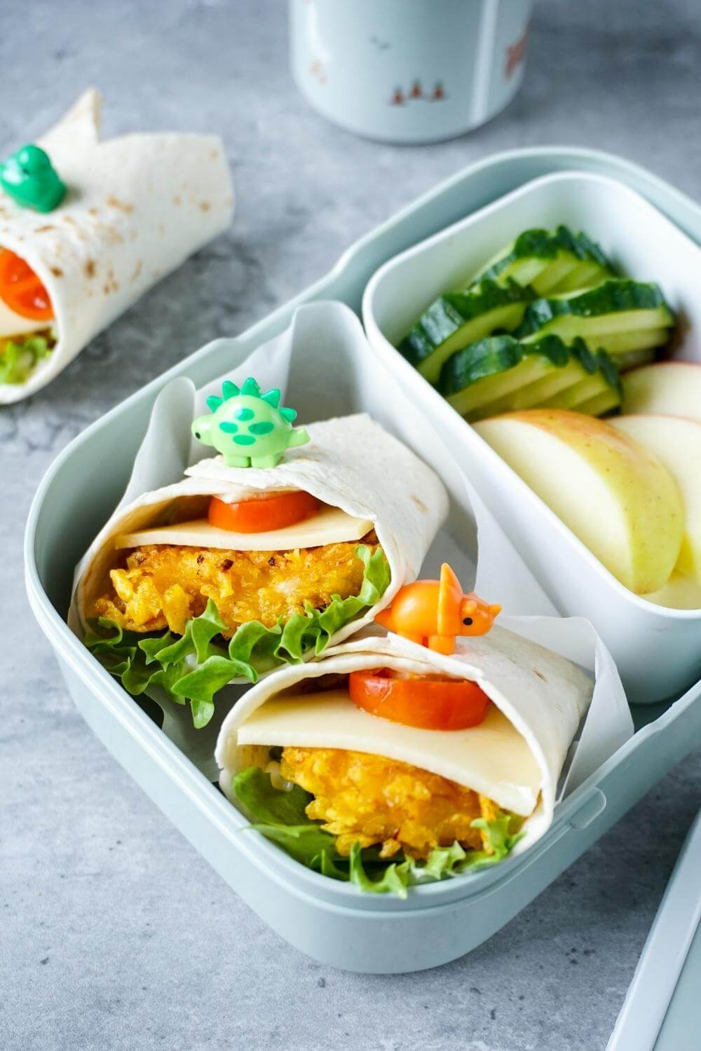 Chicken Nuggets Wraps für die Brotdose Chicken Nuggets Wraps für die Brotdose