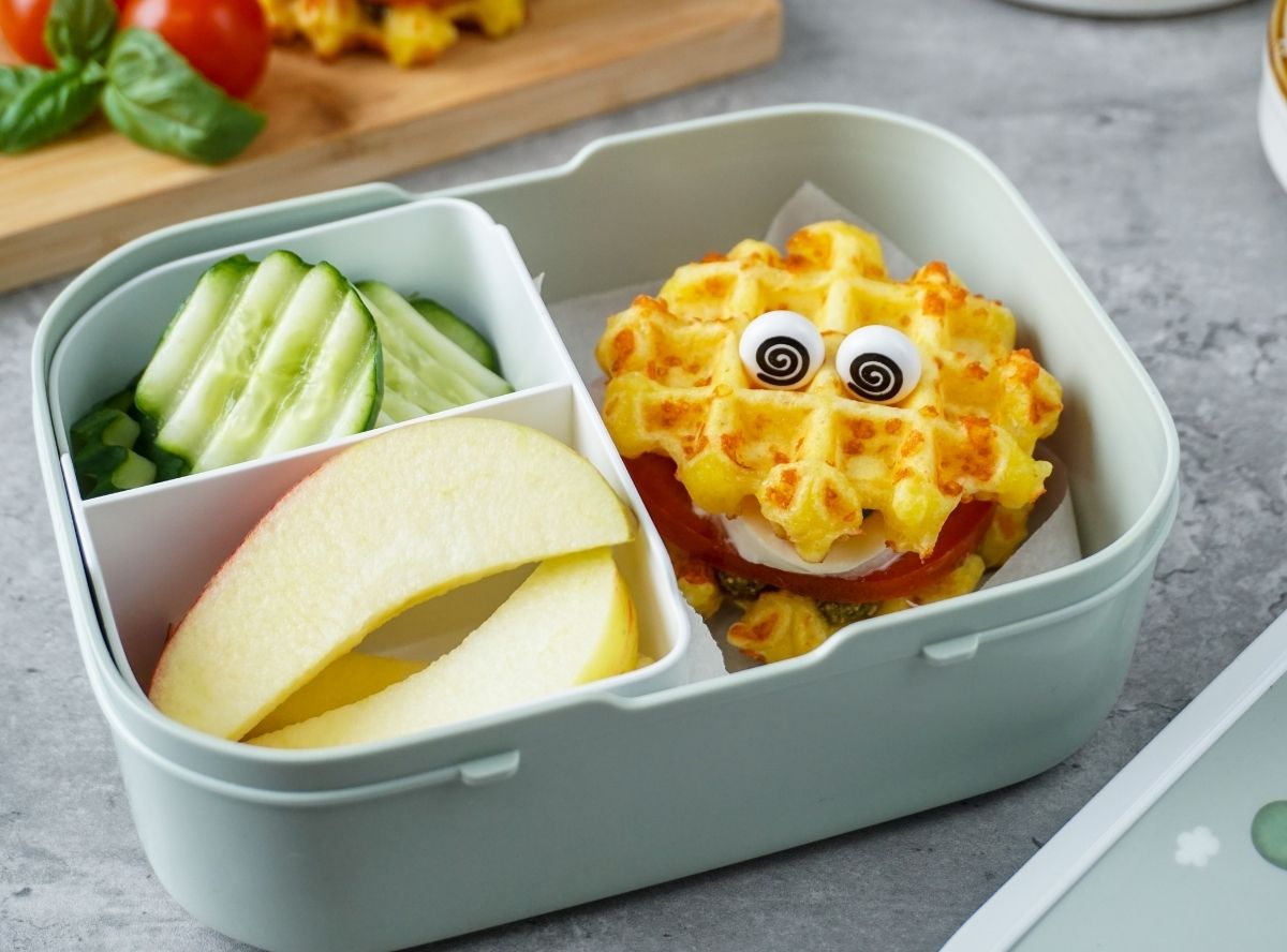 Mini-Waffelburger Brotdose Kinder