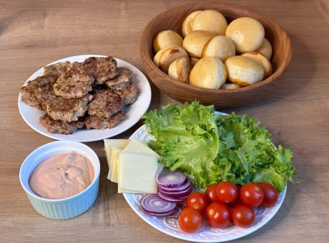 Mini-Burger Zutaten