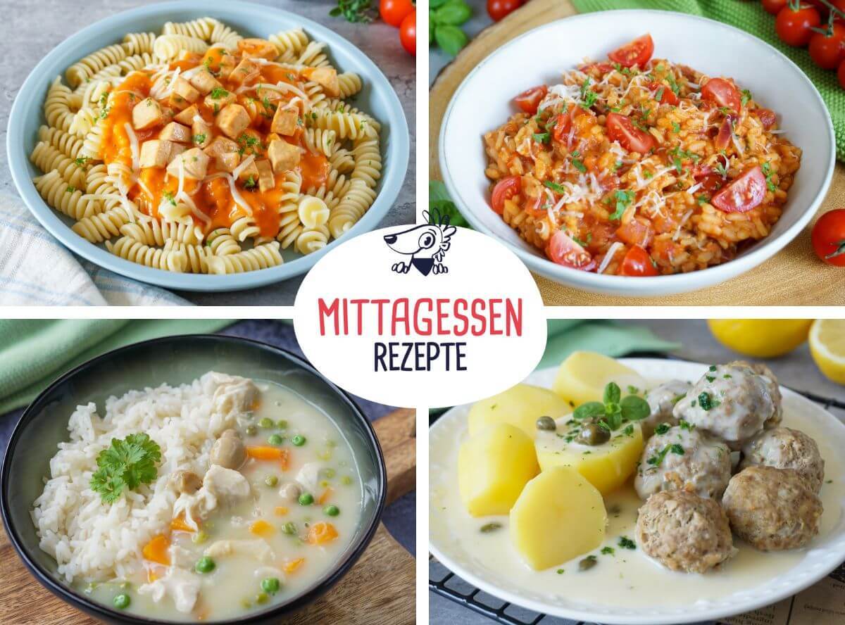 Rezepte für das Mittagessen