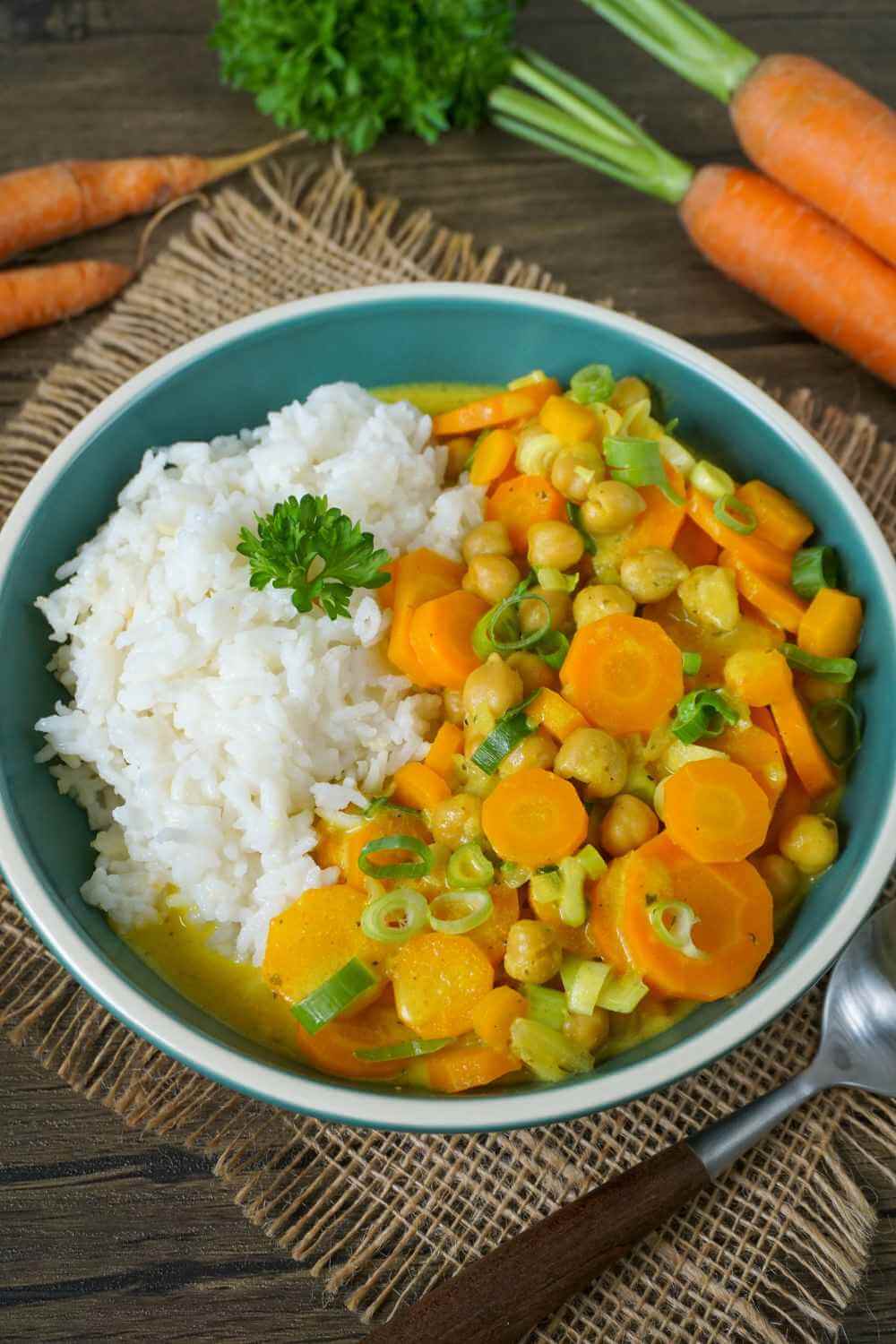 Kichererbsen Möhren-Curry Kichererbsen Möhren-Curry