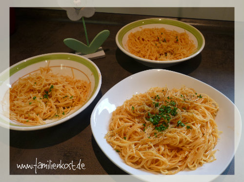 Möhrenspaghetti Möhrenspaghetti