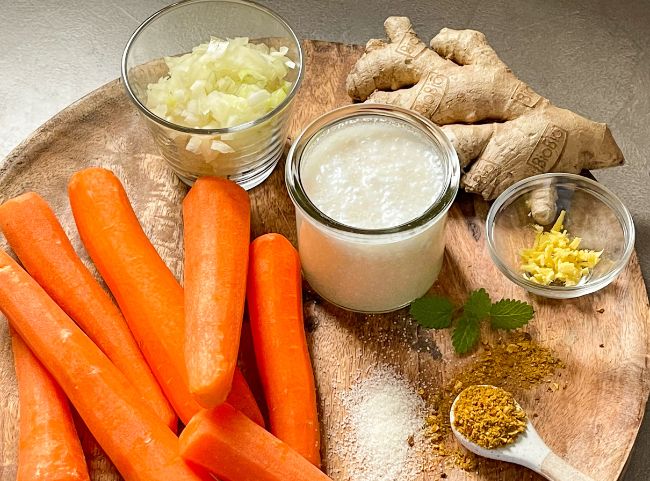 Möhrensuppe mit Ingwer Möhrensuppe mit Ingwer