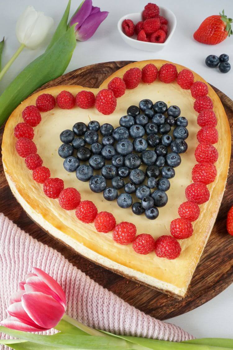 Herz-Cheesecake zum Muttertag