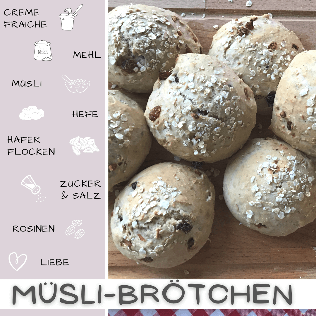 Müslibrötchen selber backen Müslibrötchen selber backenl