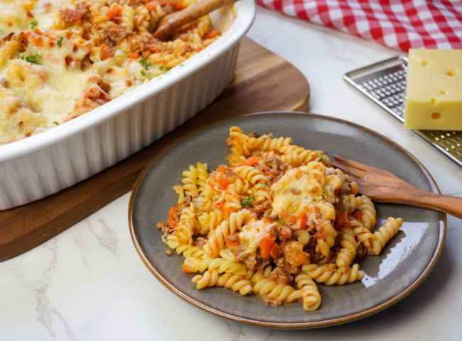 Nudelauflauf Hackfleisch Gemüse