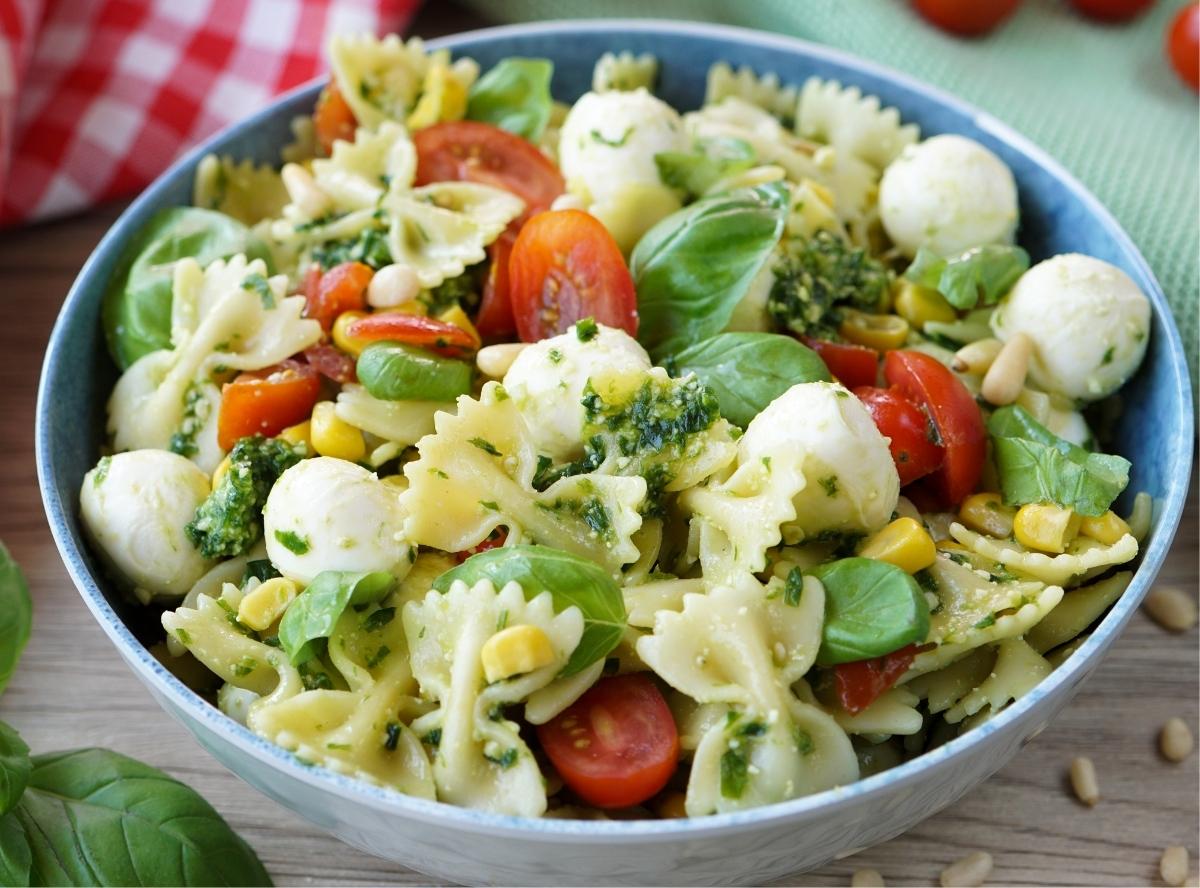 Nudelsalat mit Pesto