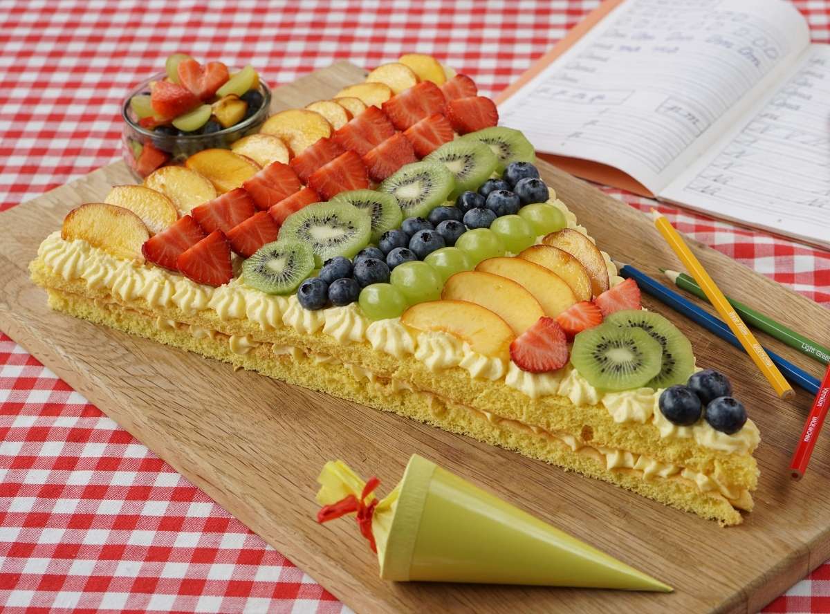 Obstkuchen zum Schulanfang