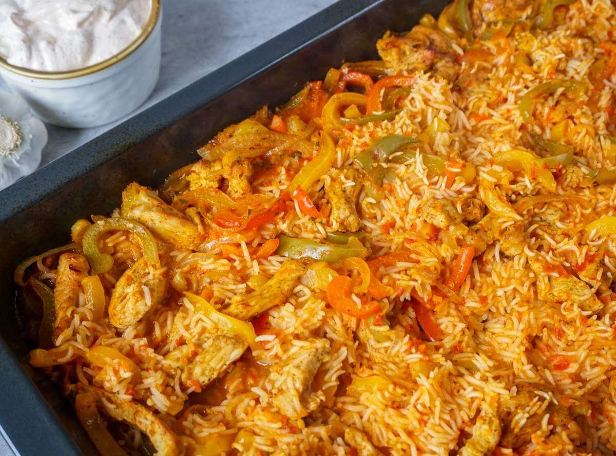 Ofenreisfleisch – Ratz-Fatz Rezept vom Blech