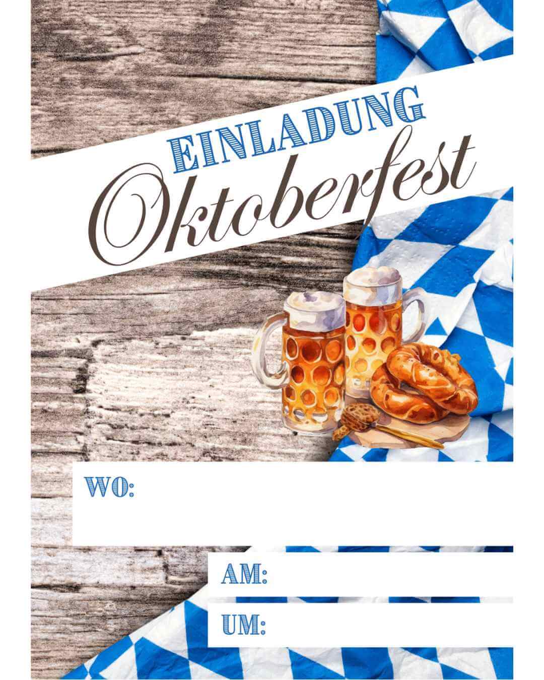 Oktoberfest Einladung