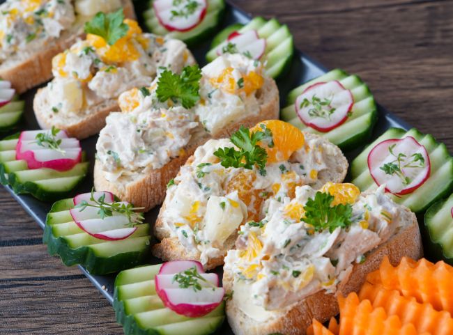 Geflügelsalat mit Mandarinen