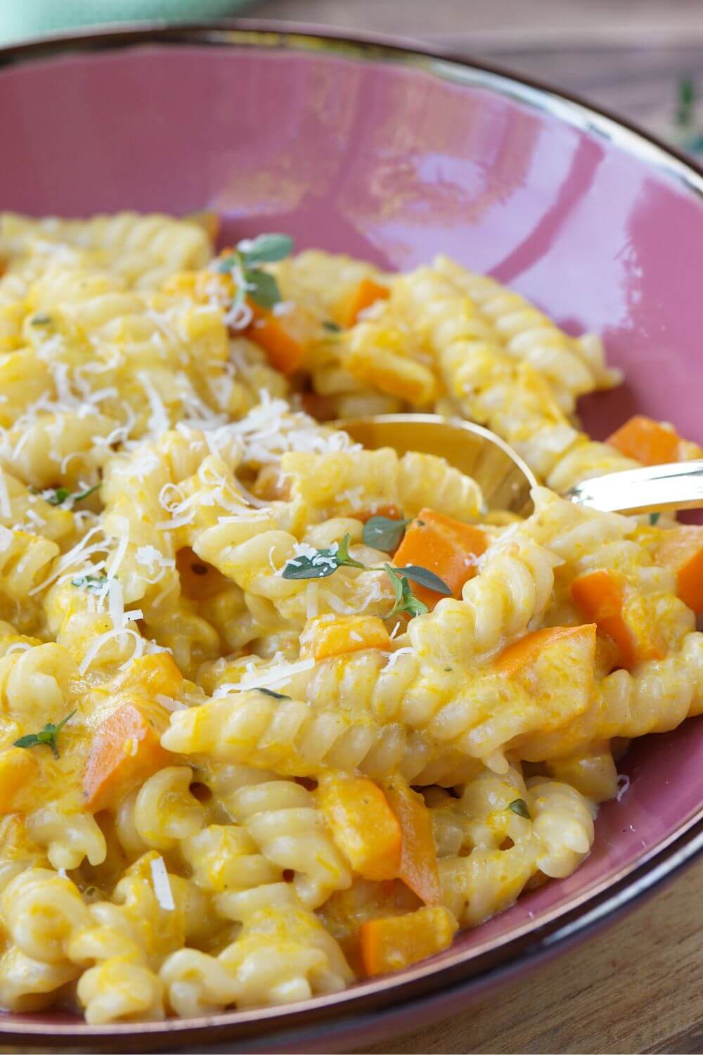 One Pot Pasta mit Kürbis