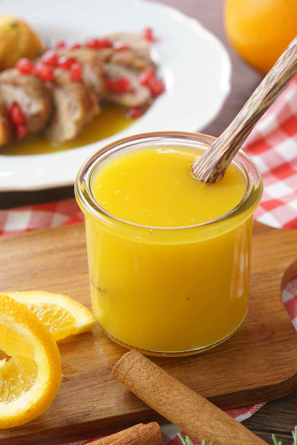 Orangensauce zu Entenbrust