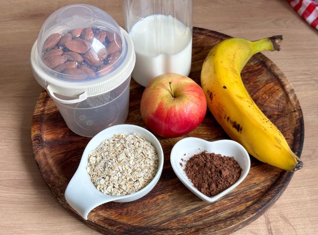Overnight Oats Schoko-Banane Overnight Oats Schoko-Banane