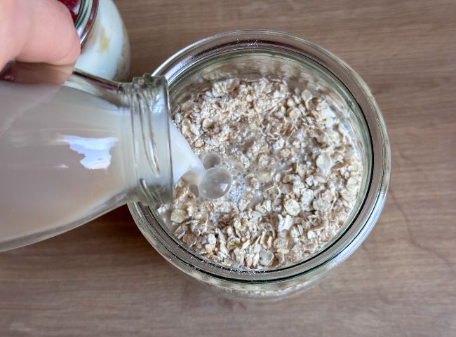 Overnight Oats mit Milch