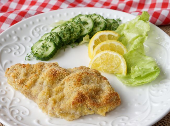 Paniertes Schnitzel Ofen