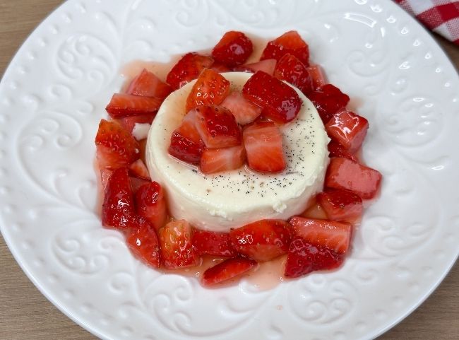 Panna Cotta Erdbeeren