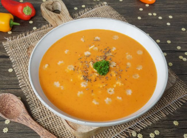 Paprikacremesuppe Paprikacremesuppe