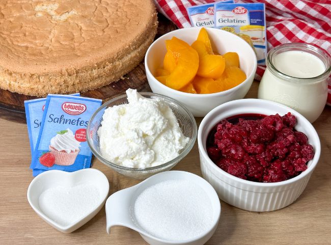 Pfirsich Melba Torte Rezept Pfirsich Melba Torte Rezept