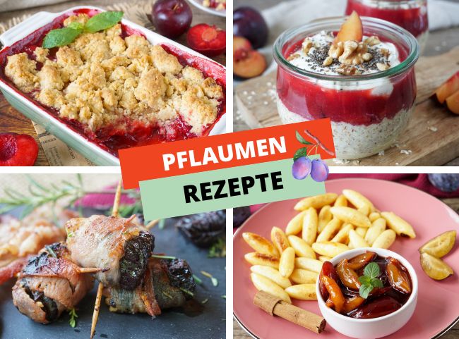 Pflaumen Rezepte süß & herzhaft