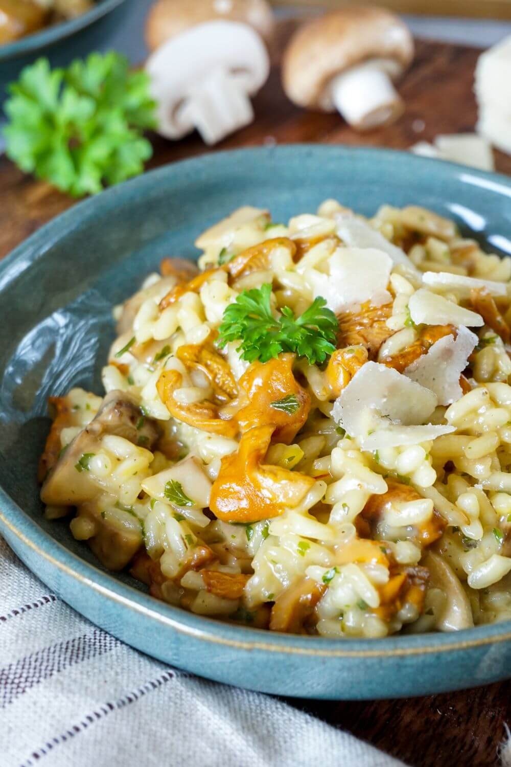 Pilzrisotto mit frischen Pilzen Pilzrisotto mit frischen Pilzen
