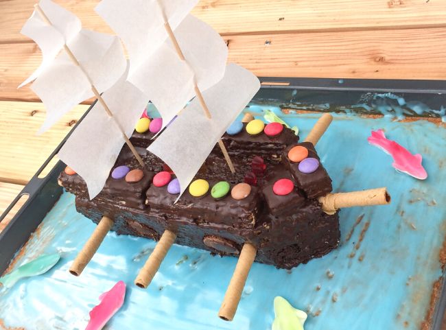 Piratenkuchen für Kindergeburtstag