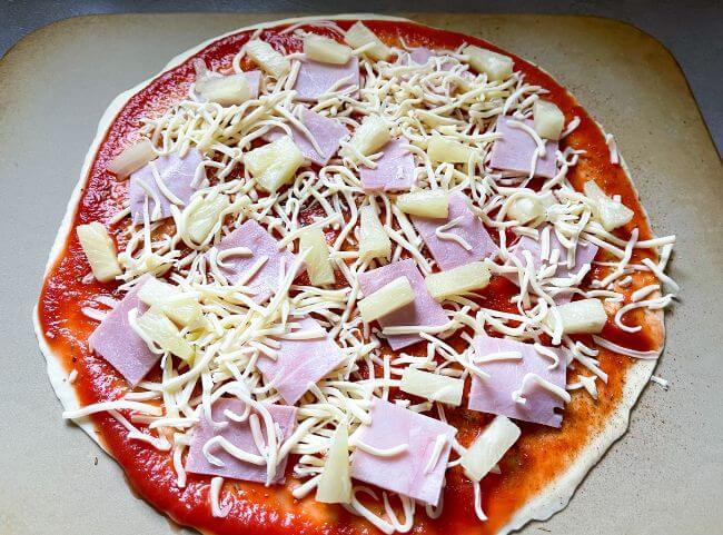 Pizza Hawaii Belag Pizza Hawaii Belag