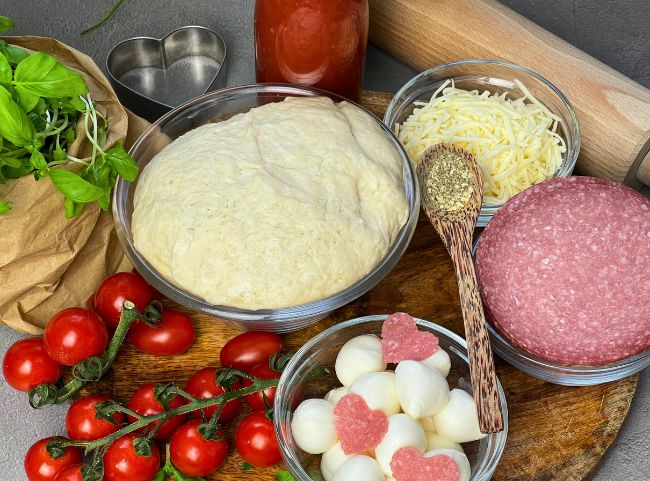 Herzpizza Zutaten Herzpizza Zutaten